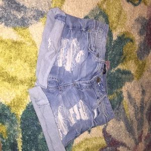 rue 21 holy denim shorts!!